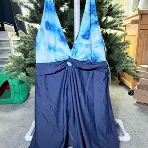 Mazu Swim Tie-Dye Swim Dress